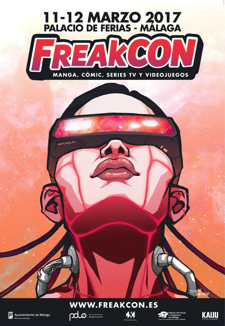 Cartel de FreakCon 2017, I edición: 11 y 12 de marzo en el Palacio de Ferias de Málaga