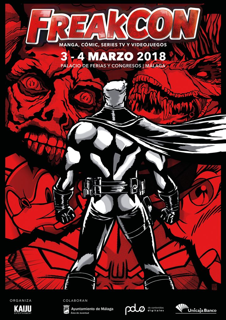 Cartel de FreakCon 2018, II edición: 3 y 4 de marzo en el Palacio de Ferias y Congresos de Málaga