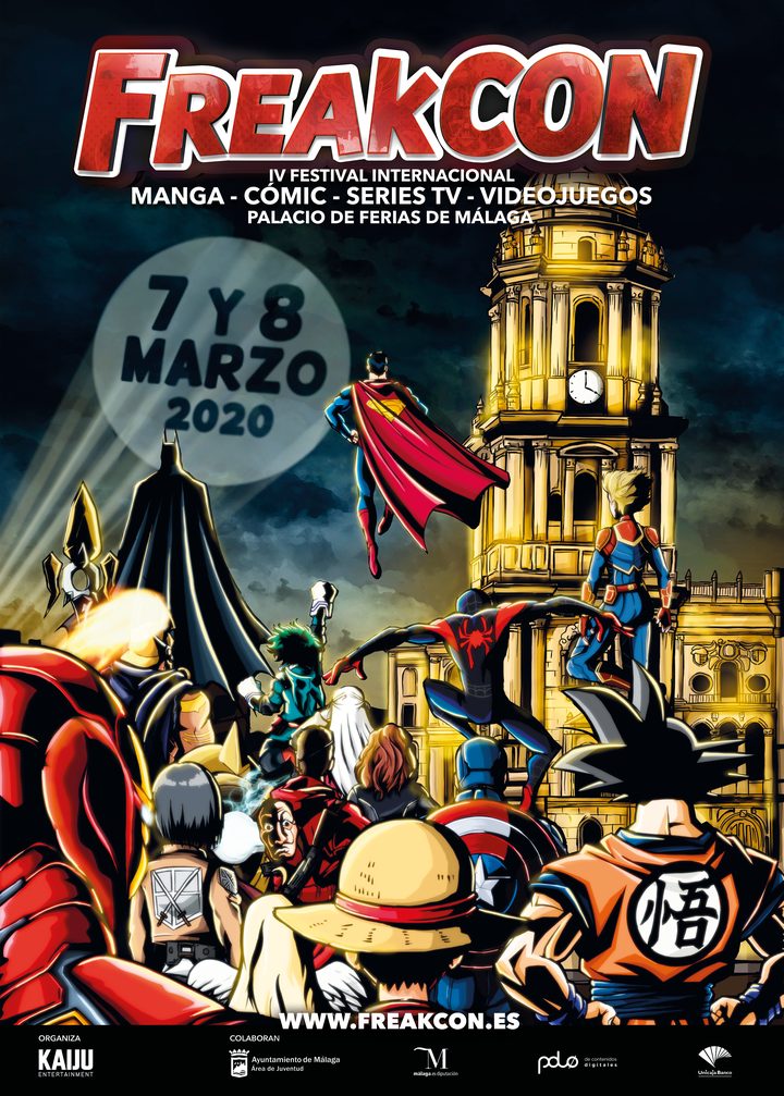Cartel de FreakCon 2020, IV edición: 7 y 8 de marzo en el Palacio de Ferias de Málaga
